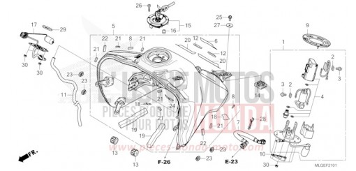 FUEL TANK/FUEL PUMP (2) CRF1100D4P de 2023